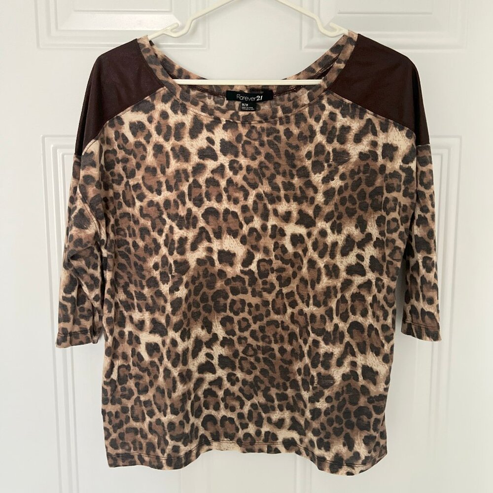 Forever21 Leopard T-Shirt